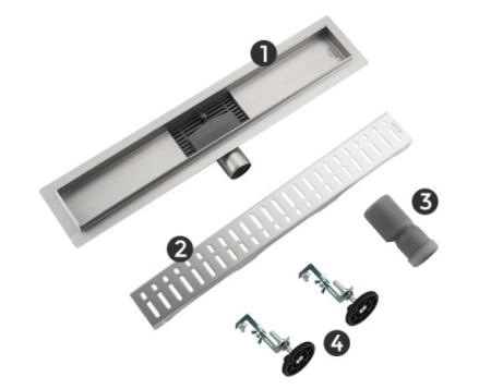 Душевой трап Gappo G87007-3 из нержавеющей стали 70 см