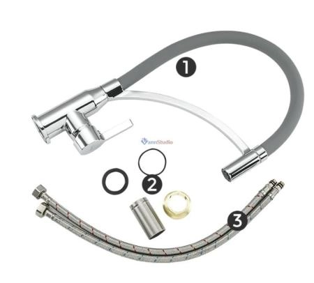 Смеситель для кухни Frap F4552 хром