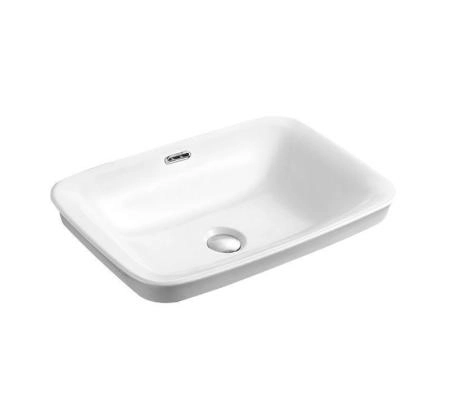 Раковина SantiLine SL-2105 58x40 встраиваемая керамическая Белый