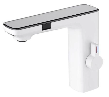 Электронный смеситель beWash Photocell BWAM3BS8042 для раковины белый, 220В/6В