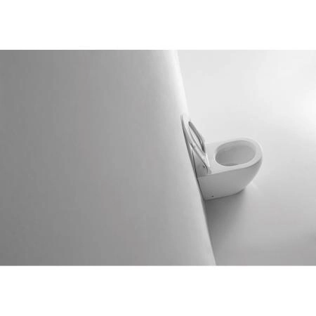 Унитаз CeramaLux NS-3176 56 см приставной безободковый микролифт