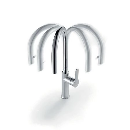 Смеситель Ravak KM X070078 для мойки с выдвижным распылителем