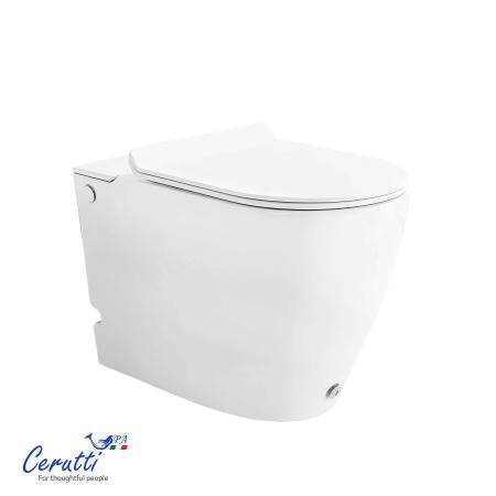 Унитаз приставной CeruttiSPA БАРБАРИЯ (BARBARIA) Pulse CT7264 с функцией импульсного смыва (575х365х400)