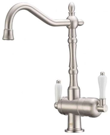 Смеситель для кухни ZORG Sanitary (ZR 326 YF SATIN) серый