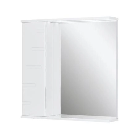 Зеркало-шкаф с LED подсветкой Volna Joli 70 левое (белый)