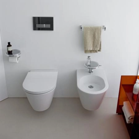 Laufen Kartell Биде подвесное 54.5х37х29см, с 1 отв. под смеситель, без боковых отв, с покр. LCC, цвет: белый