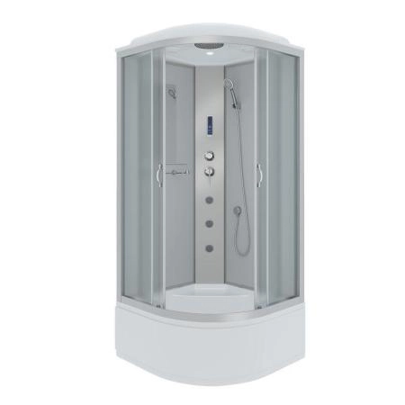 Душевая кабина Niagara NG-2307-14F 800х800х2150 высокий поддон 40см стекло матовое