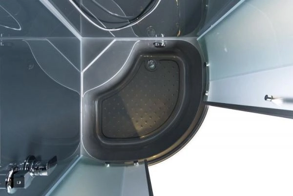 Душевая кабина Esbano 90x90 полукруг матовое стекло ESKG90CRB