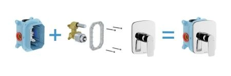 Смеситель для душа Ravak Classic CL 066.00 встроенный X070089