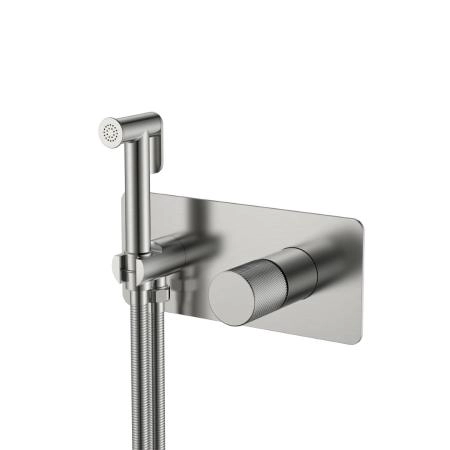 Смеситель гигиенический Boheme STICK NICKEL BRUSH SPIRALE 127-NB.4