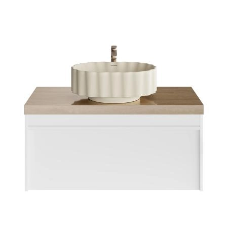 Тумба Kerama Marazzi MODULA МОДУЛА MO.100.1+1\WHT подвесная 100 с ящиком 1+1, белая глянцевая