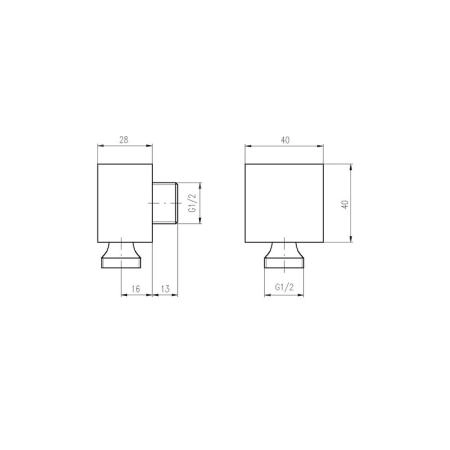 Шланговое подключение, цилиндр Rav Slezak MD0022, цвет Хром