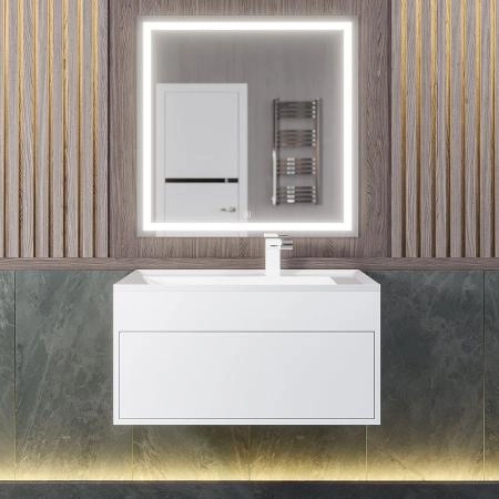 Тумба под раковину для ванной Uperwood Lotus подвесная, 80 см, белая