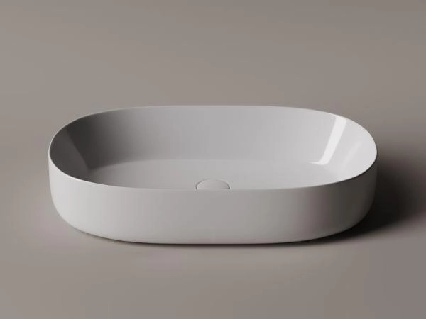 Умывальник чаша накладная овальная Element 675x350x140мм