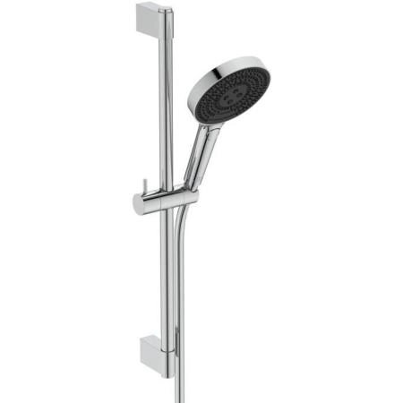 Ideal Standard Solos Душевой гарнитур со штангой 60cм., Металлическая штанга и держатель ручного, 3-функциональный (Rain, Silkrain, Active) ручной душ, шланг 175см., цвет: хром