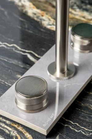 Смеситель на столешницу Boheme PRESTIGE на 3 отв. NICKEL BRUSH 152-NB-PR