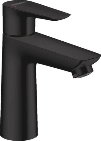 Hansgrohe 71710670 Talis E Cмеситель для раковины 104 мм, со сливным гарнитуром, черный матовый