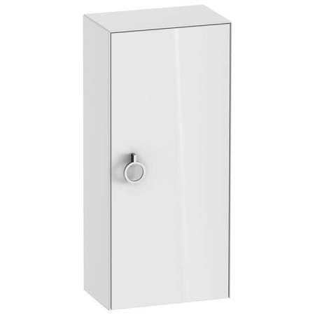 Duravit White Tulip Шкафчик подвесной 40x24х88см., 1 дверца, 2 стекл. полки с алюм., петли справа, цвет: белый высокоглянцевый