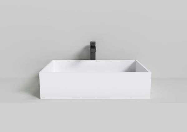 Раковина NT BAGNO NT402 TRENTO 600x400 искусственный камень белый матовый