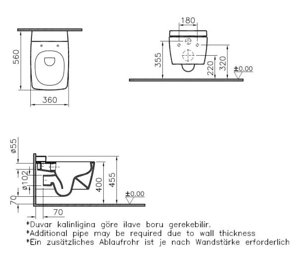 Унитаз Vitra Metropole 7672B003-1686 подвесной безободковый, с емкостью для чистящей жидкости