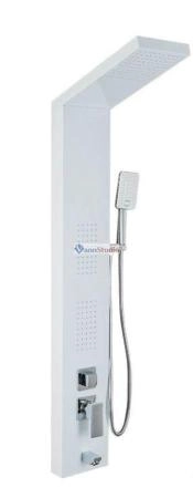 Душевая панель Frap F24005-8 белый хром для ванны