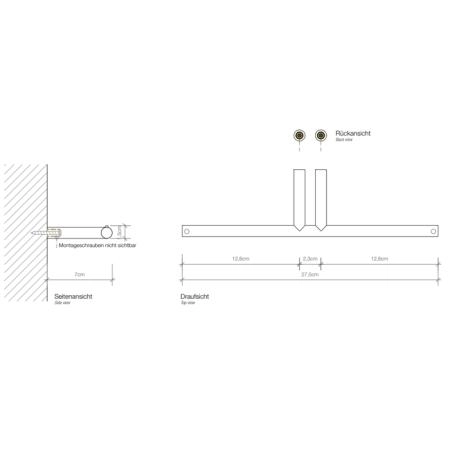 Decor Walther Mikado TPH2 Держатель туалетной бумаги, подвесной, цвет: хром
