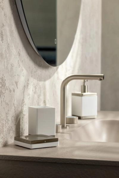 Стакан Boheme настольный Qubic Nickel Brush 10961-NB