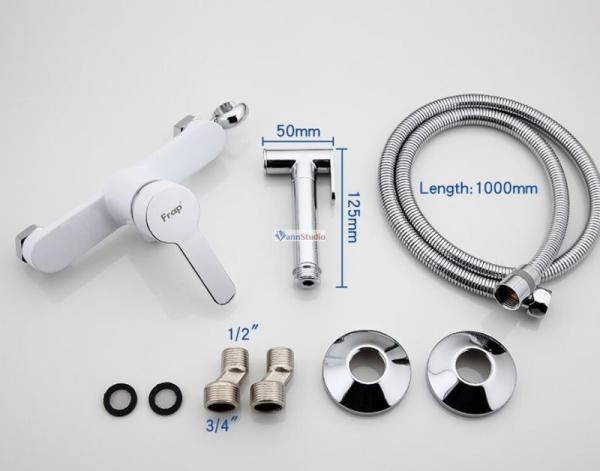 Гигиенический душ Frap F2041-8 белый хром