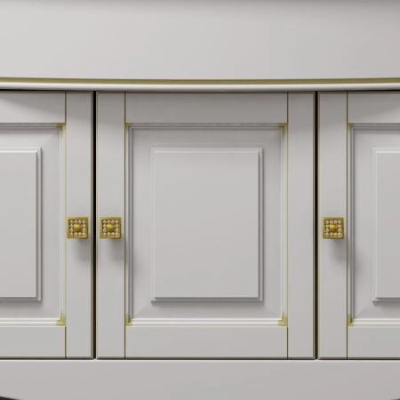 Тумба под раковину Opadiris Лаура 120 1200х940х540 мм цвет белый с бежевой патиной напольная