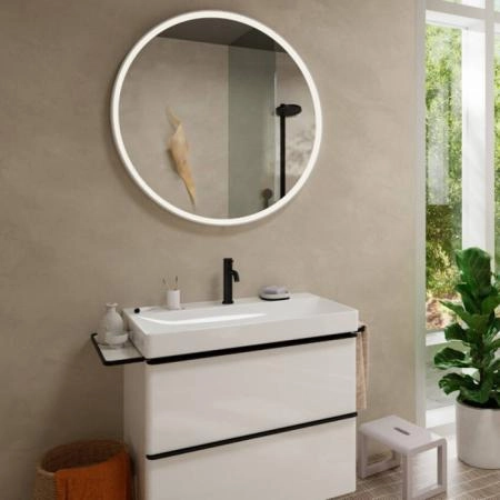 Hansgrohe Tecturis S Смеситель для раковины, 1 отв., без донного клапана, цвет: чёрный матовый