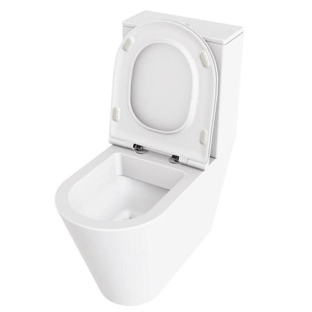 Azzurra Forma Унитаз моноблок, 68х37х83,5см, безободковый, цвет: белый