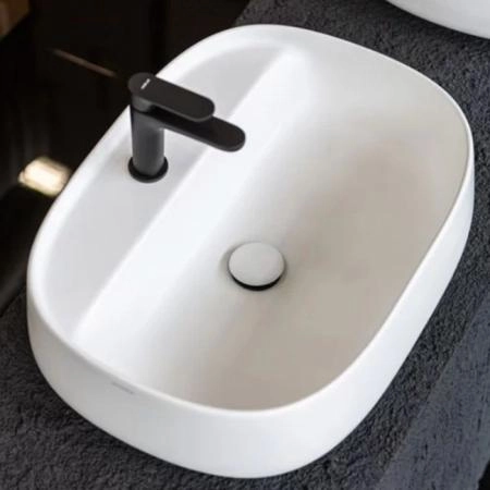 Artceram Whisky 60 Раковина накладная 60х45см., с 1 отв., покрытие saniglaze, цвет: белый