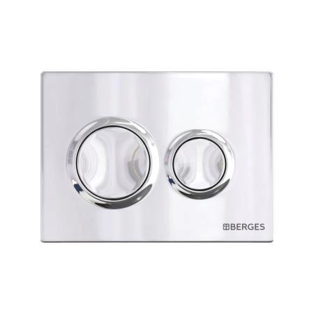 Инсталляция BERGES NOVUM 40263 для скрытого монтажа унитаза кнопка O3 хром глянец