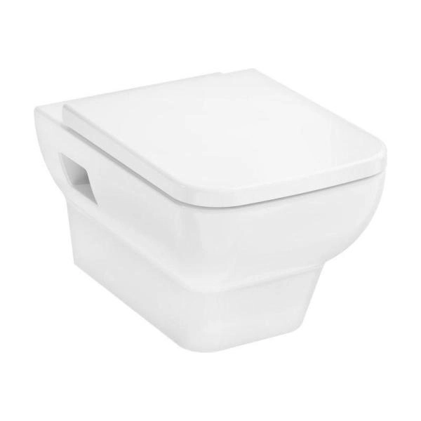 Унитаз Hansgrohe 60203450 CreekTide Q подвесной 540х360, безободковый, с сиденьем без микролифта, Белый глянец