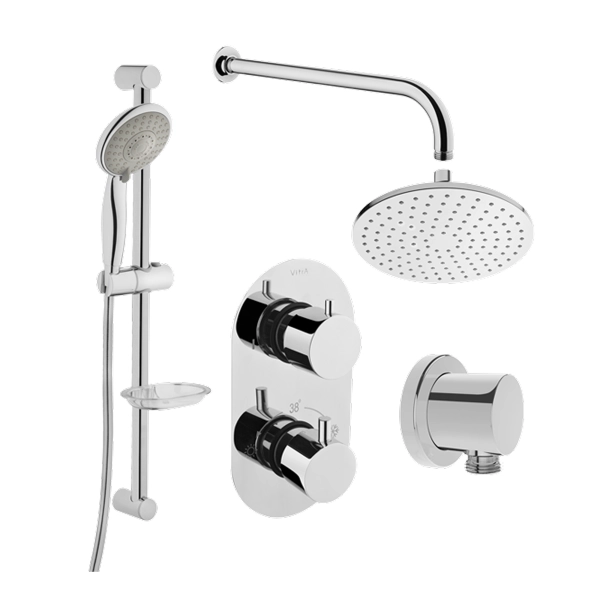 Встраиваемый душевой комплект VitrA AquaHeat  458657 хром латунь