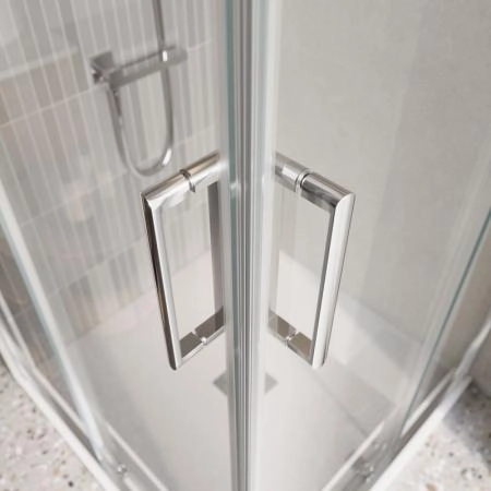 Душевой уголок BelBagno LUCE 100x100 прозрачное стекло 6 мм профиль хром LUCE-A-2-100-C-Cr