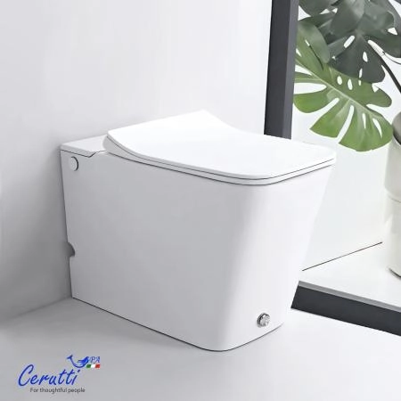 Унитаз приставной CeruttiSPA ДИСГРАЦИЯ (DISGRAZIA) Pulse CT7269 с функцией импульсного смыва (600х350х410)