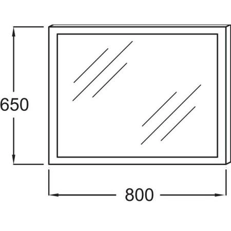 Зеркало Jacob Delafon EB1441-NF 80 см с подсветкой