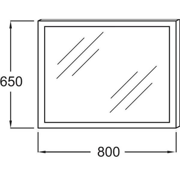 Зеркало Jacob Delafon EB1441-NF 80 см с подсветкой