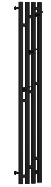 Сунержа Кантата 3.0 полотенцесушитель электрический  с крючками 1200*159 мм, правый, цвет черный матовый