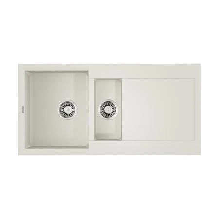 Кухонная мойка Omoikiri Sakaime 100-2-WH Tetogranit/белый 4993895
