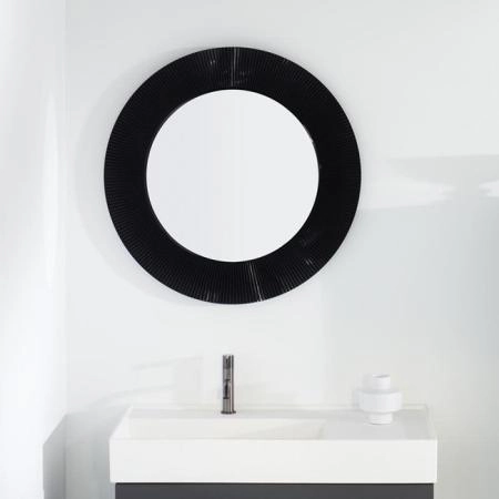 Laufen Kartell Зеркало круглое d=78см, настенное, без подсветки, цвет: черный