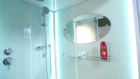 Душевая кабина Esbano Led ES-L108CKR, 100x80 см