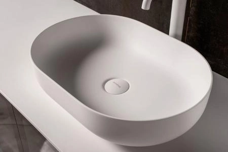 Раковина-чаша Boheme кориан овальная матовая, Slim 500*350*135 879-50