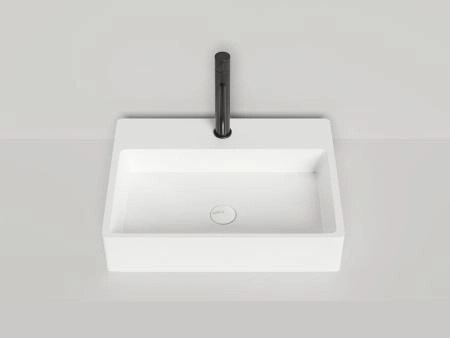 Раковина Salini OTTAVIA S-Sense глянцевая 60x45 1103101G накладная без отв.смесителя