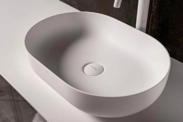 Раковина-чаша Boheme кориан овальная матовая, Slim 500*350*135 879-50