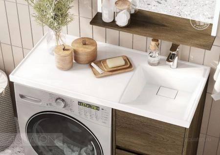 Тумба под раковину AQUATON Лондри 40 Дуб Кантри без фасада 1A267001LHDY0