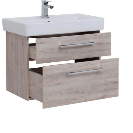 Тумба Dreja Q MAX 80 см под умывальник Q-80, дуб кантри, подвесная