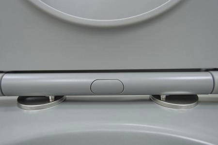 Унитаз подвесной Azario Grado 370х490х370 безободковый, с быстросъемныйм сидением микролифт, серый матовый (AZ-0046 SP MDG)