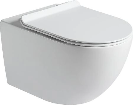 Унитаз подвесной Santiline SL-5002MW белый матовый (сиденье микролифт)